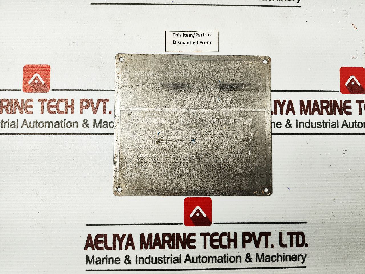 Foxboro 5726-10 Hermetic Feed-thru Assembly Set M5704-68