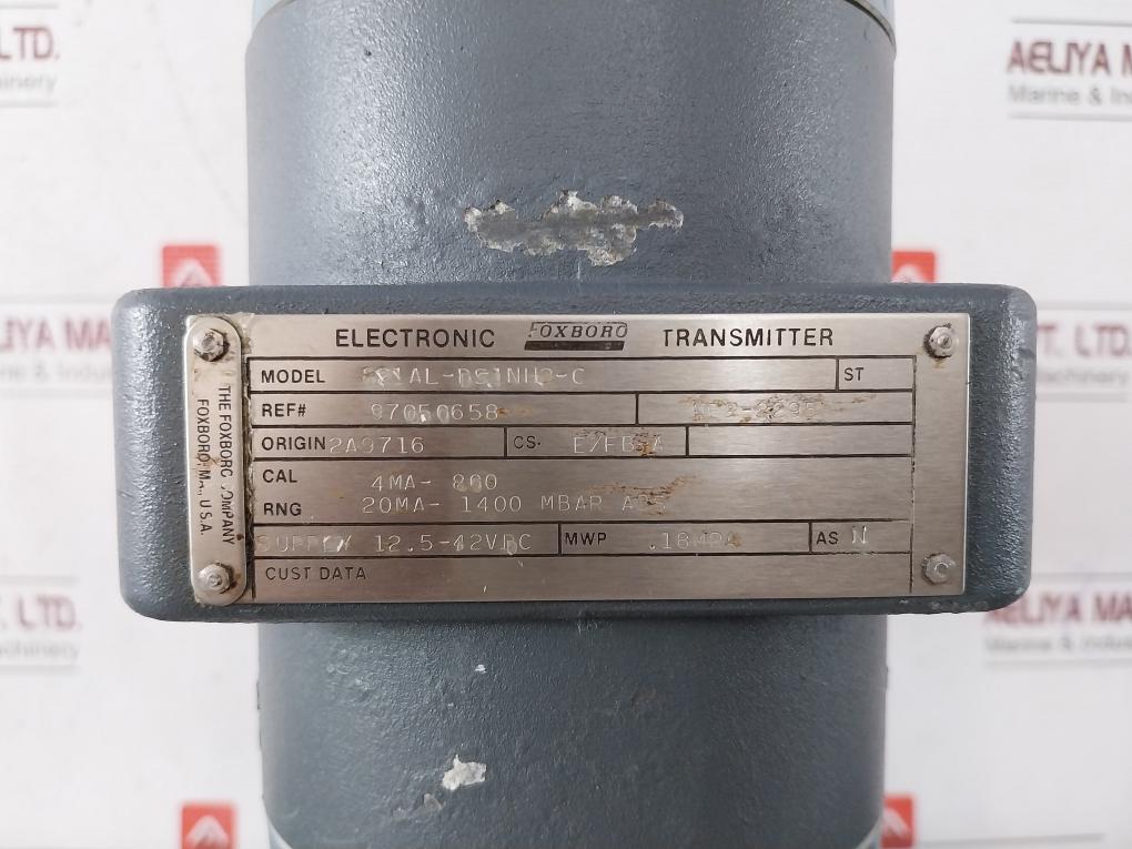 Foxboro 821Al-ds1Nh2-c Electronic Transmitter L0121Gt/D 12.5-42Vdc 18004Wx