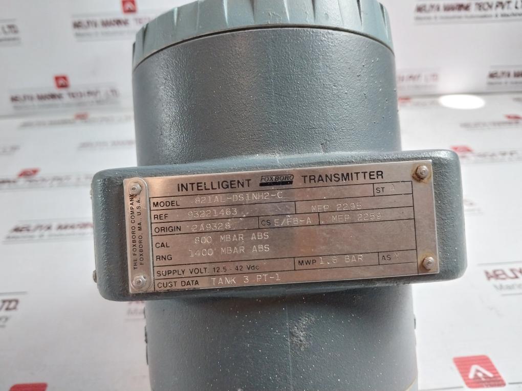 Foxboro 821Al-ds1Nh2-c Intelligent Pressure Transmitter 12.5-42Vdc 1.8Bar 4-20Ma