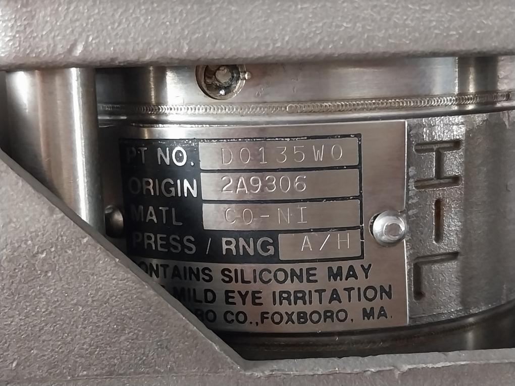 Foxboro 821Al-ds1Nh2-c Intelligent Pressure Transmitter Mep-2295 12.5-42Vdc 1.8