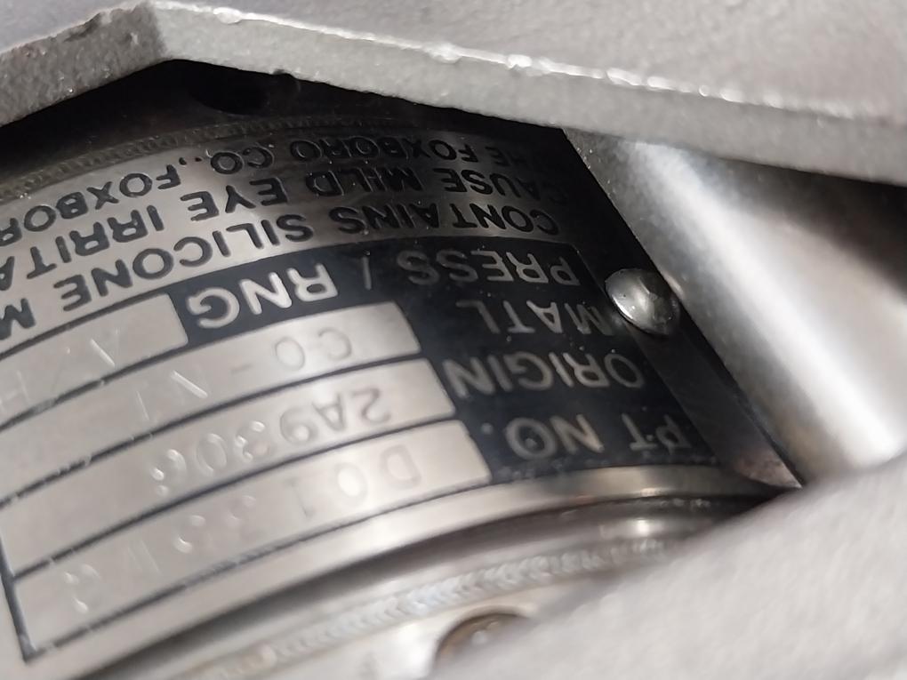 Foxboro 821Al-ds1Nh2-c Intelligent Pressure Transmitter Mep-2295 12.5-42Vdc 1.8