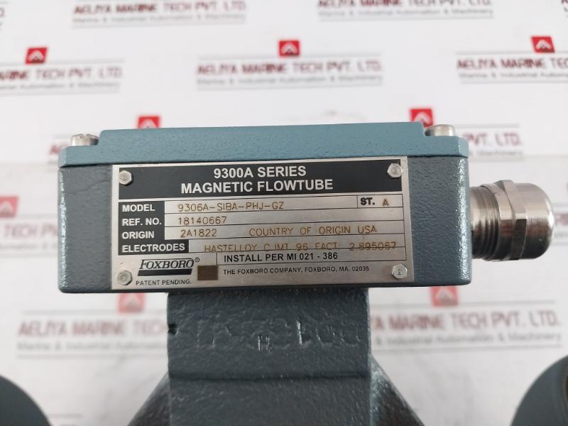 Foxboro 9306A-siba-phj-gz Magnetic Flowtube 9300A Series