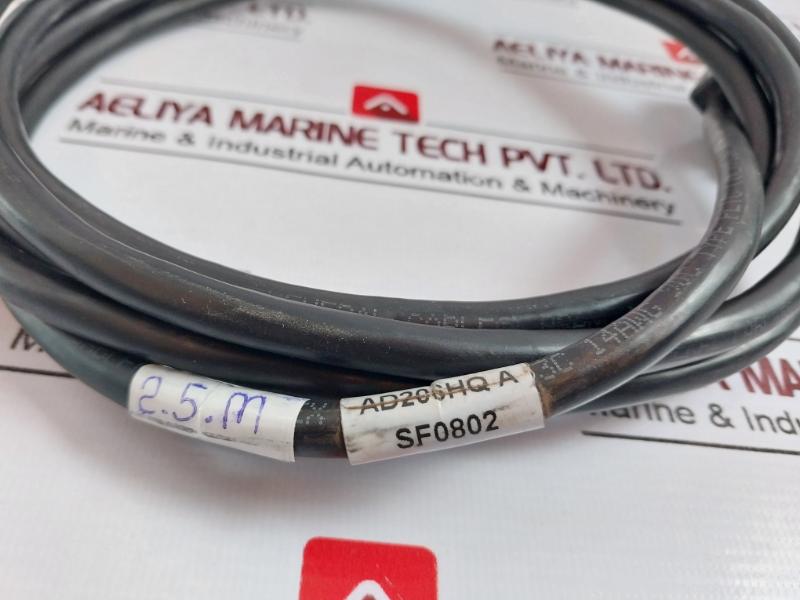 Foxboro Ad206hq A Sheet E Rewireable Plug With 2.5 Meter Cable
