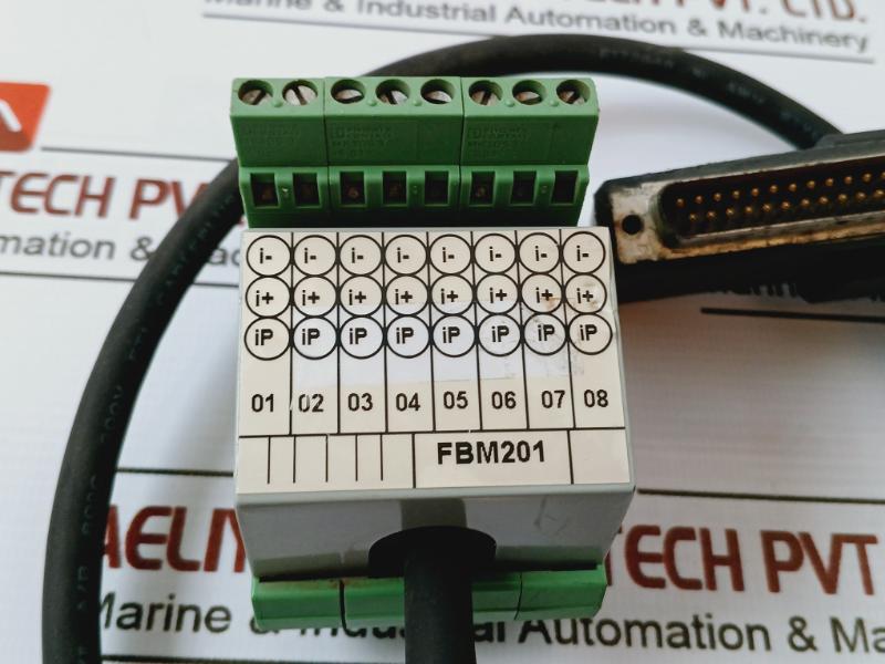 Foxboro Ad908Aa D Cable Plus 1 Meter W/ Umk-se 11 25-3 Terminal Block 26Awg