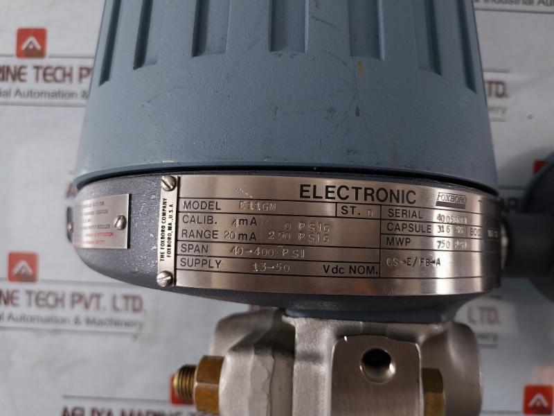 Foxboro E11gm Electronic Pressure Transmitter 20ma 250 Psig 13-50 Vdc