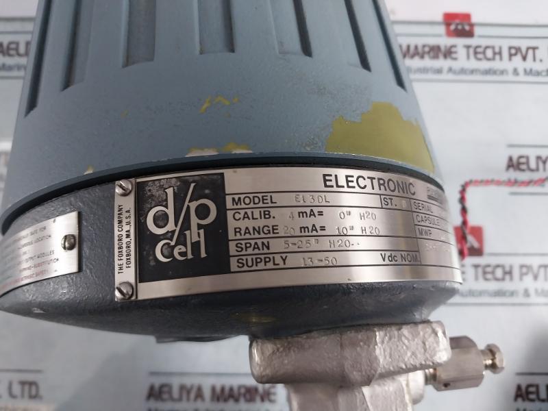 Foxboro E13dl D/p Cell Electronic Transmitter 4-20 Ma 13-50 Vdc