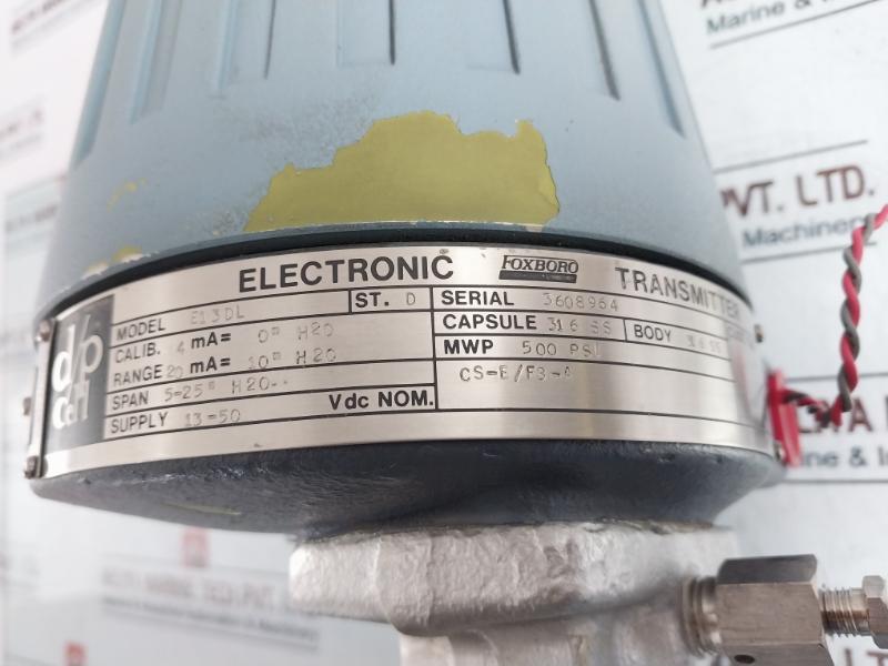 Foxboro E13dl D/p Cell Electronic Transmitter 4-20 Ma 13-50 Vdc