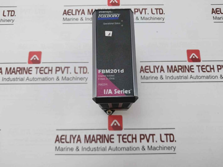 Fox Boro Fbm201D I/A Series Fieldbus Module Rack 24Vdc P0922Yk, P0916Ta, P0914Sq