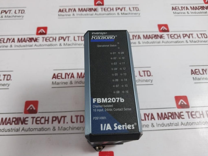 FOXBORO FBM207B I/A Series Channel Isolated 16 Input DIN Voltage Monitor P0914WH