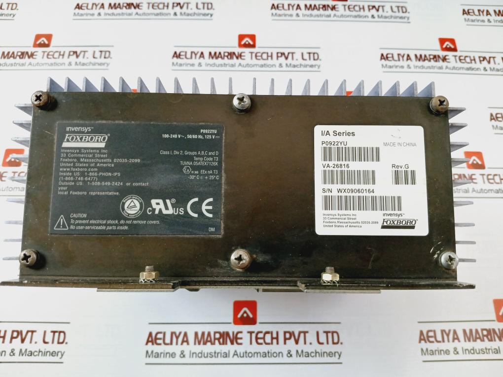 Foxboro Fps400-24 Din Rail Mounted Power Supply 100-240V 50/60Hz 26816001-c