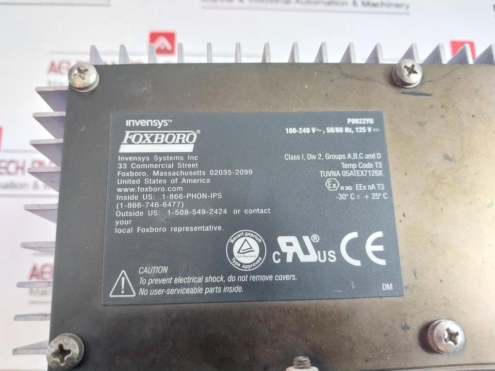 Foxboro Fps400-24 I/A Series Power Supply Module 6 Output Rev G