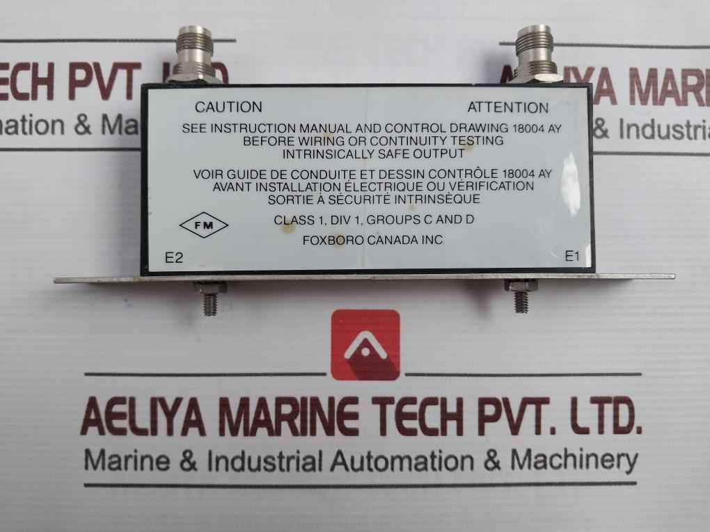 Foxboro IIb Intrinsic Safety Barrier