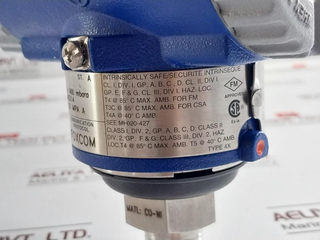 Foxboro Iap10-d20C1F-m2L1 Pressure Transmitter 12.5-42.0Vdc Nca247235A 0.21 Mpa