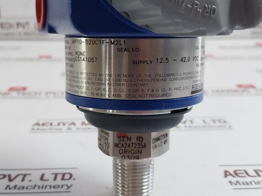 Foxboro Iap10-d20C1F-m2L1 Pressure Transmitter 12.5-42.0Vdc Nca247235A 0.21 Mpa