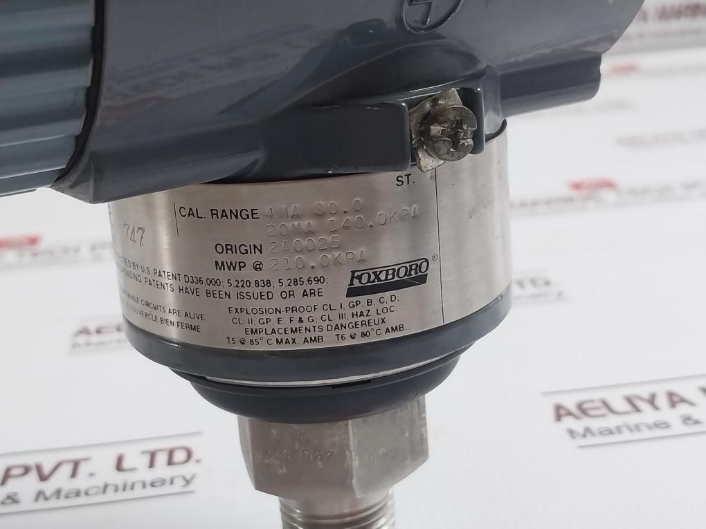 Foxboro Iap10-d20C1F-m2L1 Pressure Transmitter 12.5-42 Vdc 4Ma E C0994502