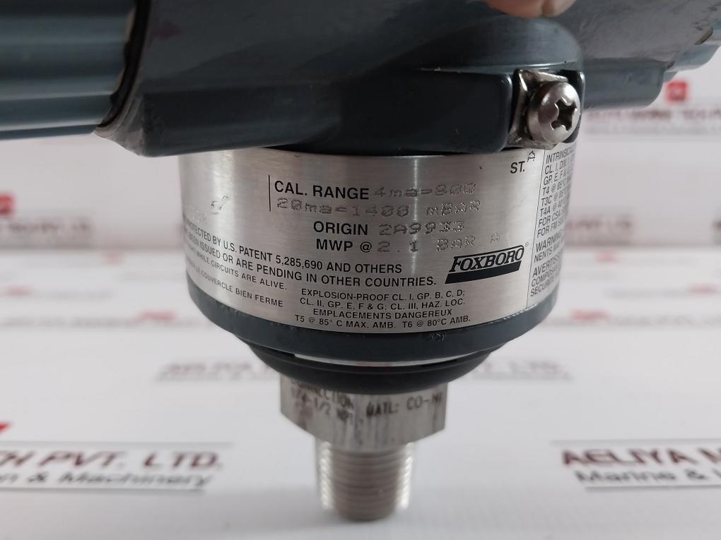 Foxboro Iap10-d20C1F-m2L1 Pressure Transmitter 12.5-42Vdc 800-1400 Mbar
