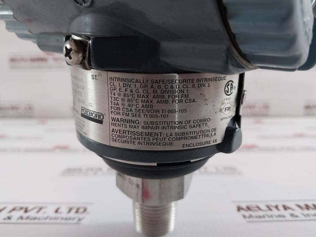 Foxboro Iap10-d20C1F-m2L1 Pressure Transmitter 12.5-42Vdc 800-1400 Mbar