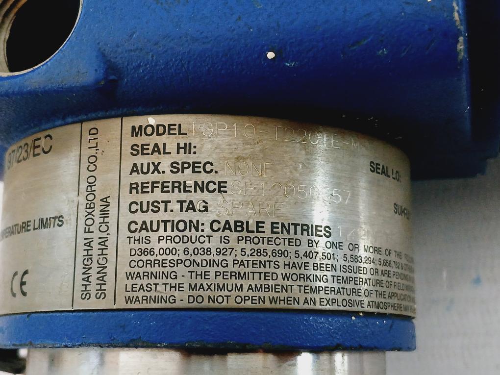 Foxboro Igp10-t22C1E-m Gauge Pressure Transmitter