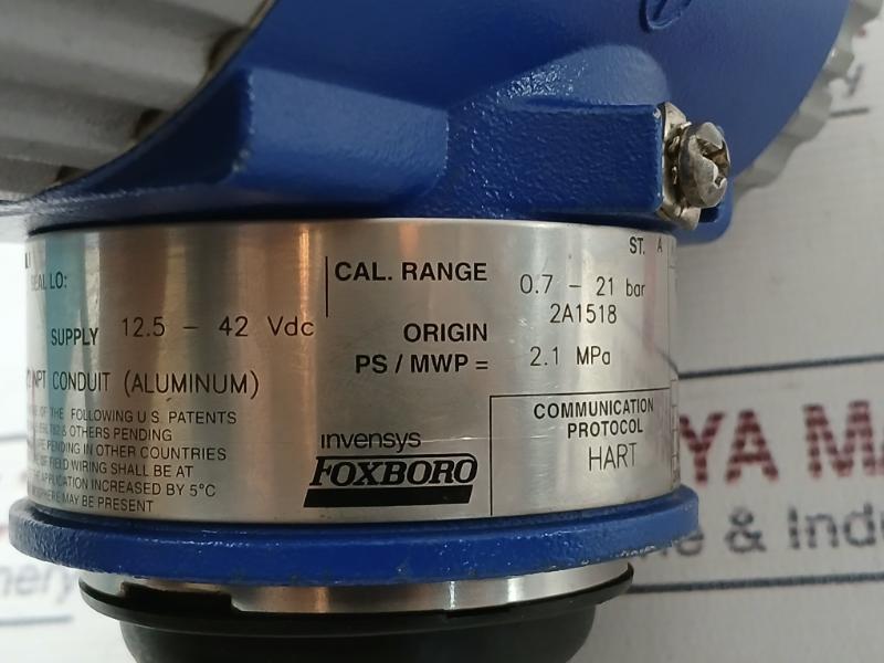 Foxboro Igp10-t22D1M-m1L1 316L Stainless Steel Pressure Transmitter 2.1 Mpa