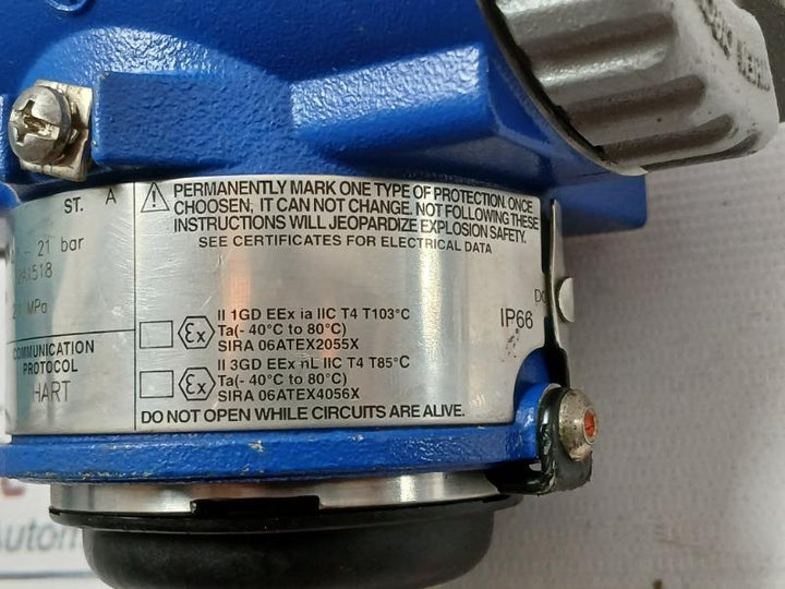 Foxboro Igp10-t22D1M-m1L1 316L Stainless Steel Pressure Transmitter 2.1 Mpa