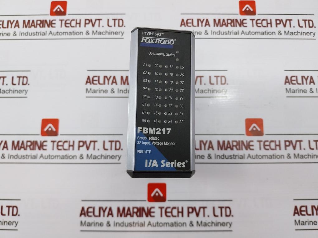 Foxboro Invensys Fbm217 Group Isolated Voltage Monitor 32 Input P0914Tr 24Vdc