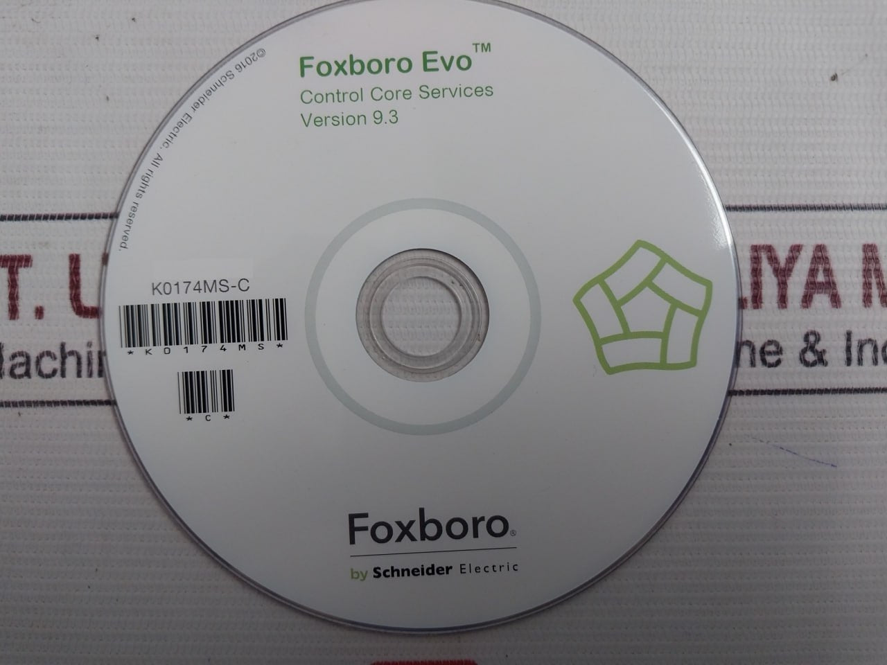 Foxboro K0174Ms-c Control Core Services Disc Ver.9.3 3U104093568