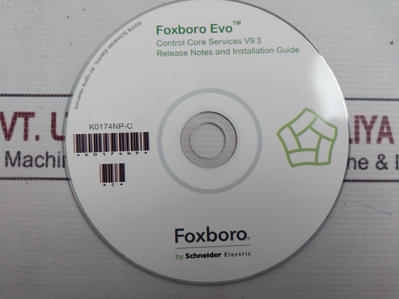 Foxboro K0174Np-c Control Core Services V9.3 Disc B3181Ue14141497Lh