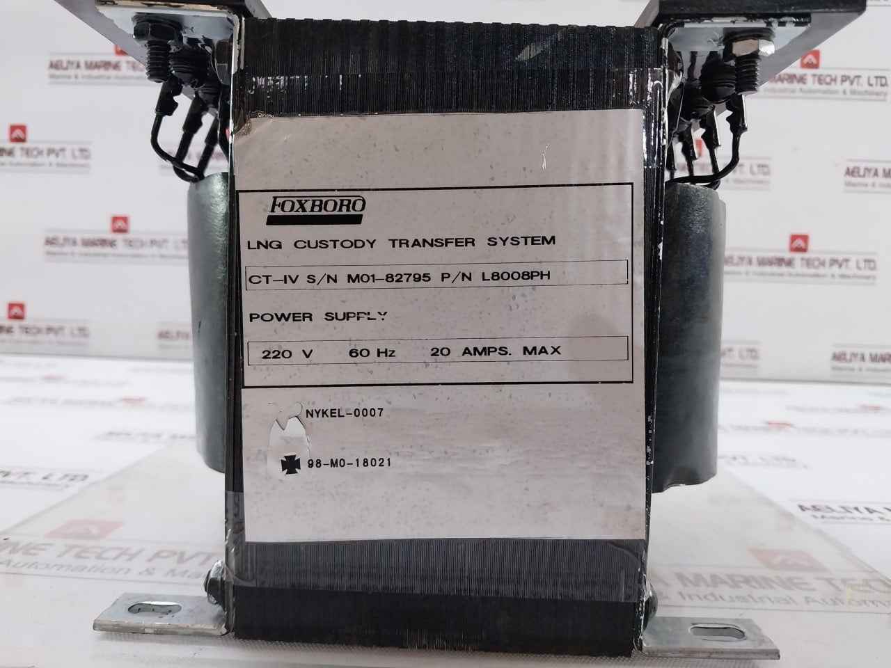 Foxboro L8008Ph Signal Transformer 220V 60Hz 20 Amps