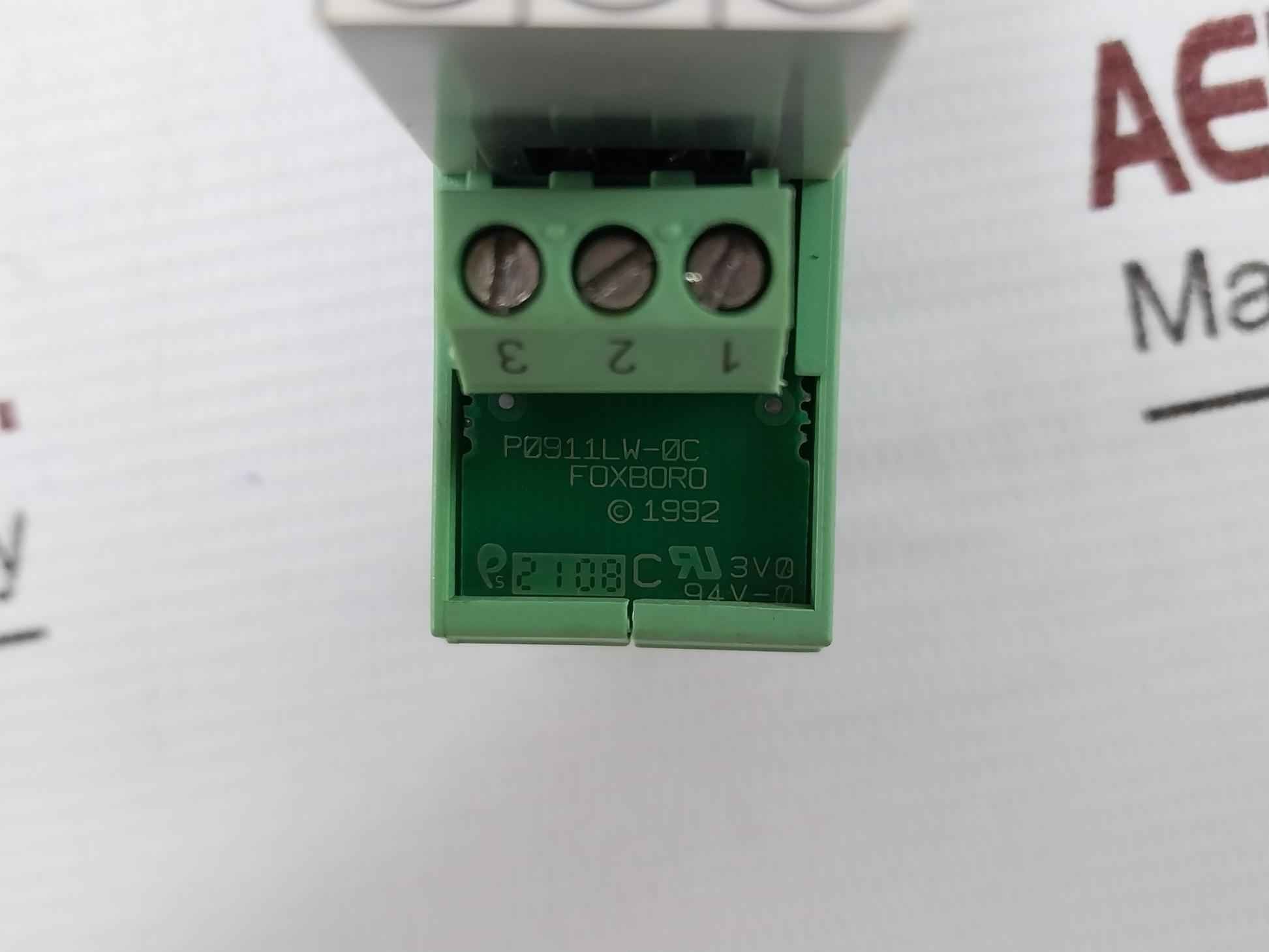 Foxboro P0911Lw-0C Alarm Cable 94V-0