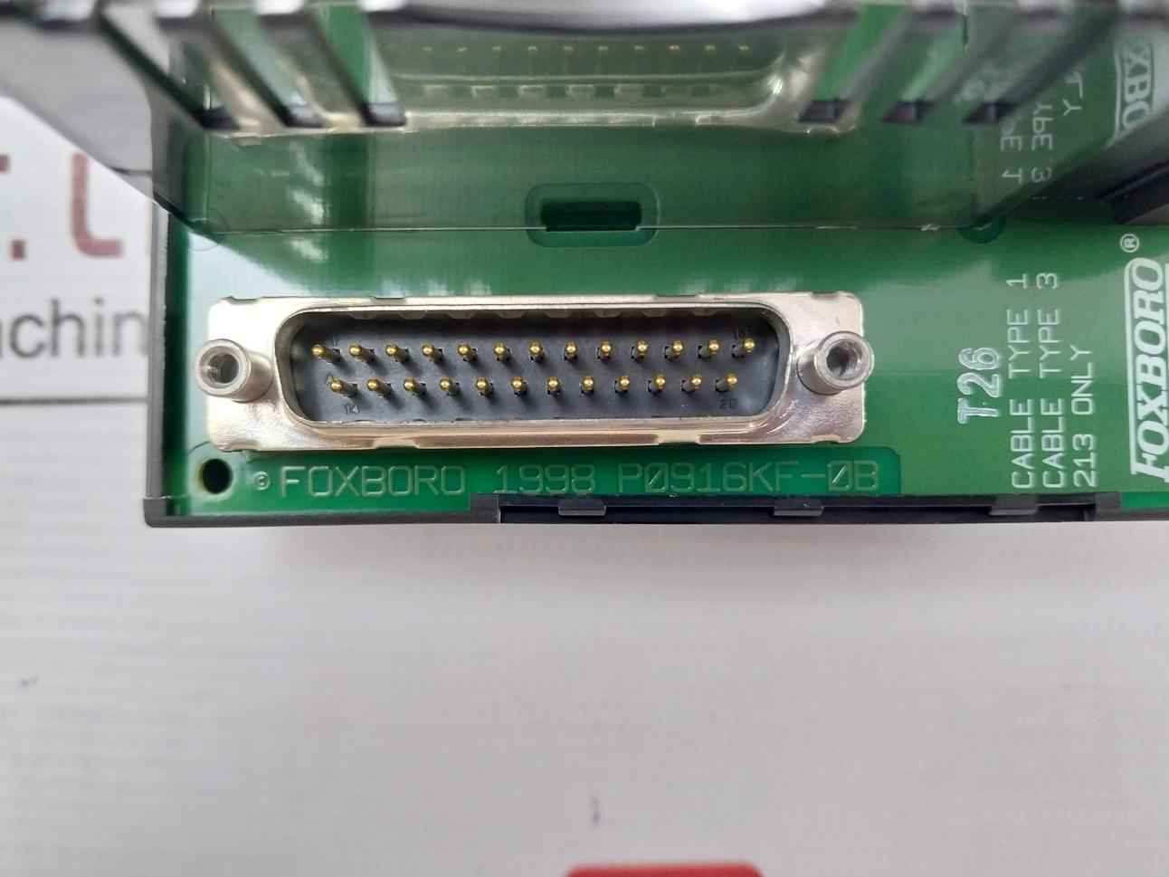 Foxboro P0916Kf-0B Plc Module W Din Mount Base 0–10 Vdc 94V-0