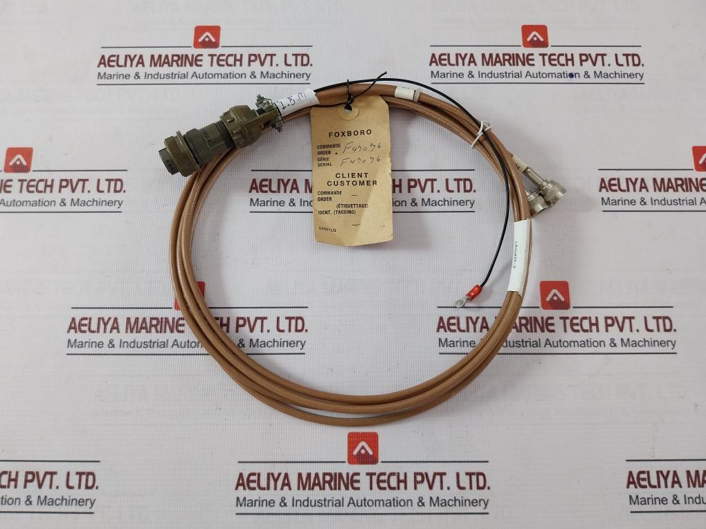 Foxboro Xp003Ph Industrial Signal/Instrumentation Cable 1.5 Meter 10-101393-143
