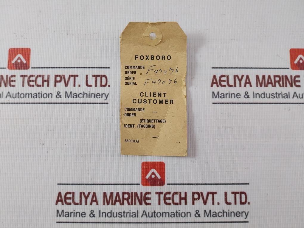 Foxboro Xp003Ph Industrial Signal/Instrumentation Cable 1.5 Meter 10-101393-143