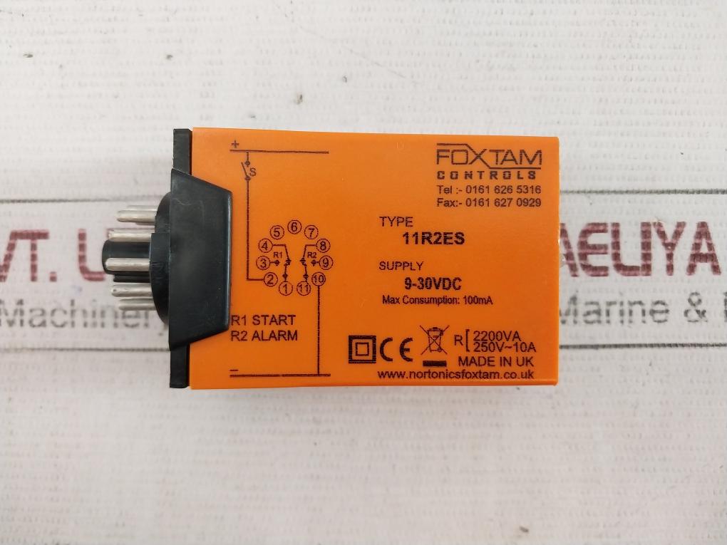 Foxtam 11R2Es Engine Start Attempt & Alarm Relay 9-30Vdc 100Ma 250V-10A