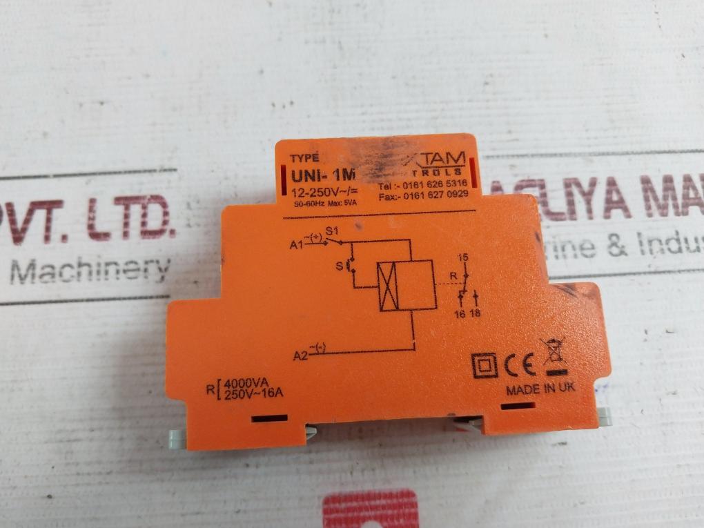 Foxtam Uni-1M Din Rail Modular Multi Function Timer 50-60Hz 12-250V