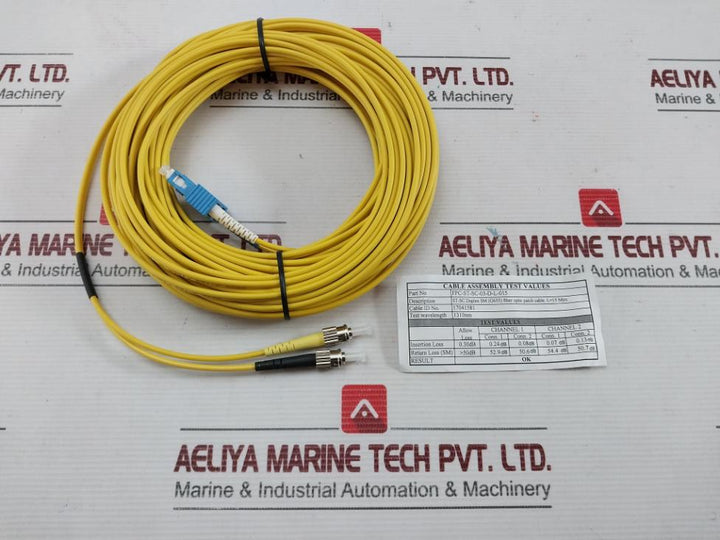 Fpc-st-sc-03-d-l-015 St-sc Duplex Sm G655 15M Fiber Optic Patch Cable 200 Gm
