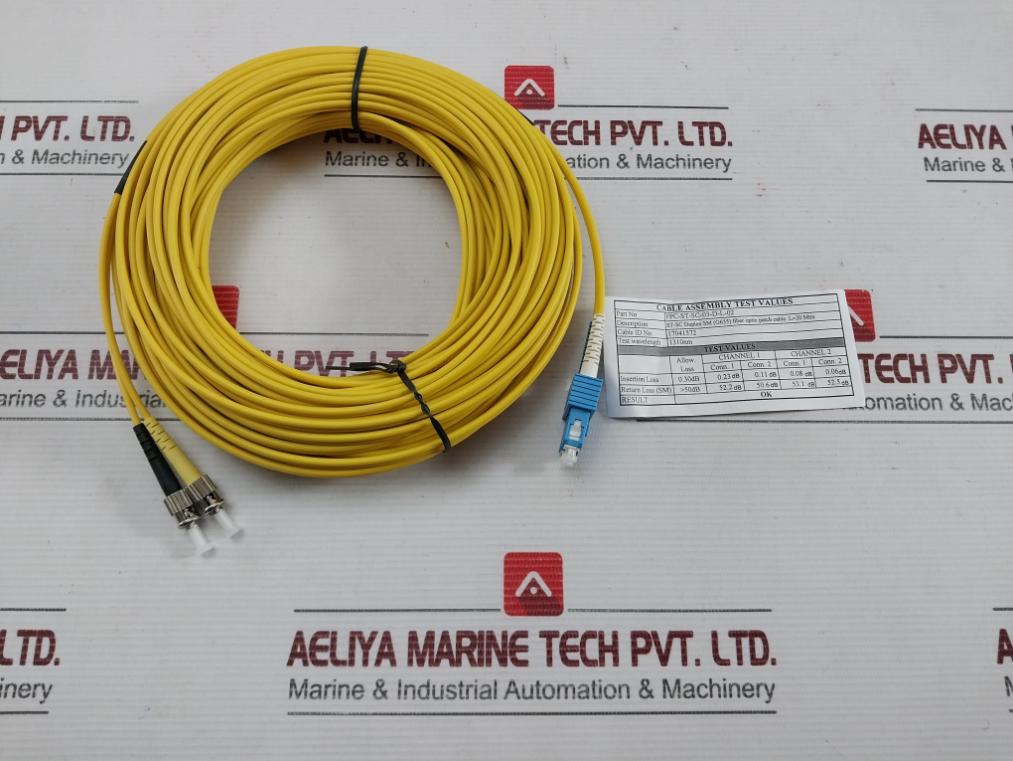 Fpc-st-sc-03-d-l-02 St-sc Duplex Sm G655 20M Fiber Optic Patch Cable- New