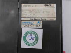 Fpu 120H-g02-nk-z004 Programmable Controller Processor Unit 24Vdc Fuji Electric