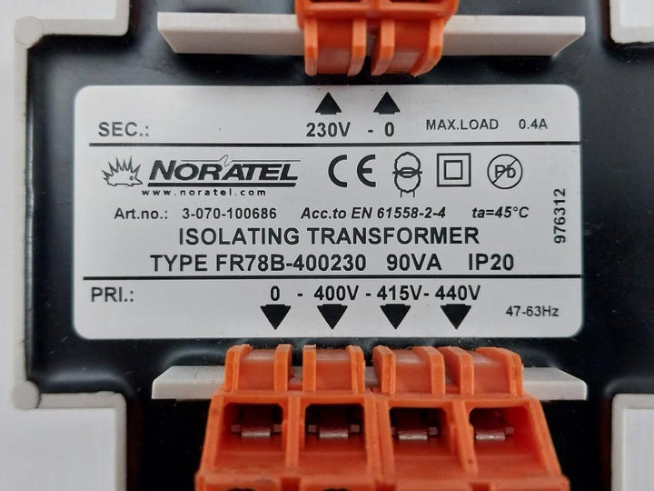 Fr78B-400230-Isolating-Transformer-47-63Hz-0-4A-Noratel-208788-8