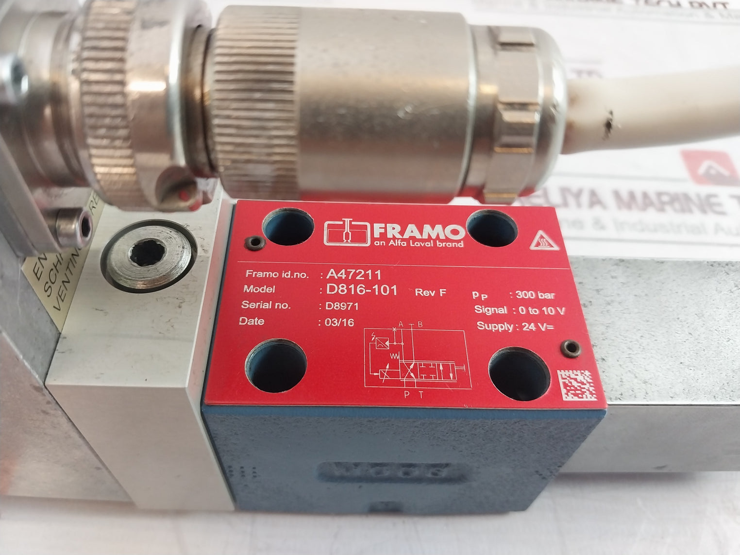 Framo D816-101 Solenoid Valve Rev F 24V