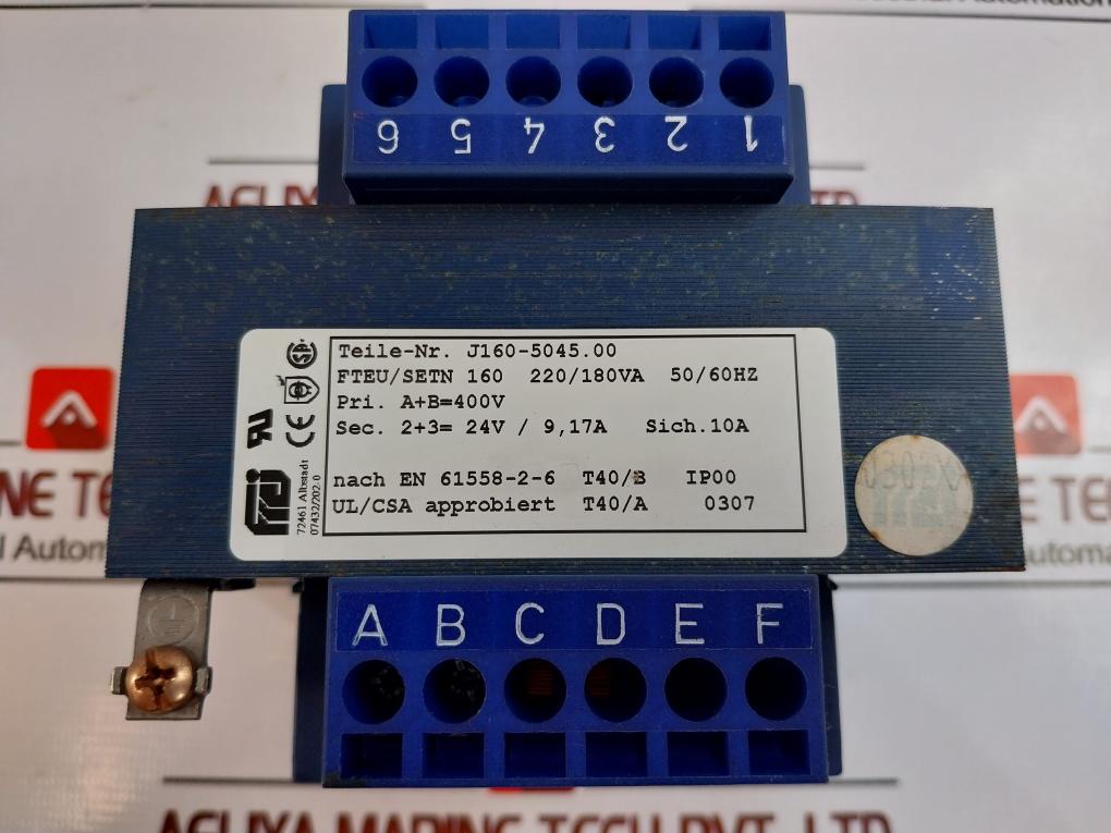 Frei J160-5045.00 Transformer 220/180VA 50/60HZ