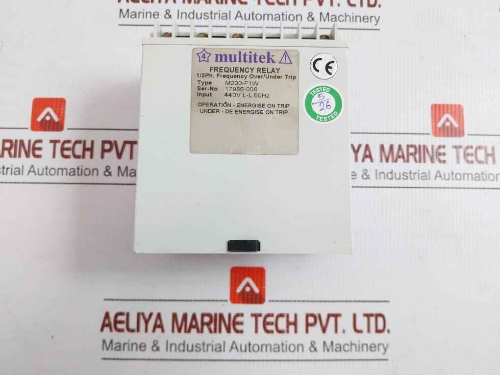 Frequency Relay 440V L-l 60Hz Multitek M200-f1W