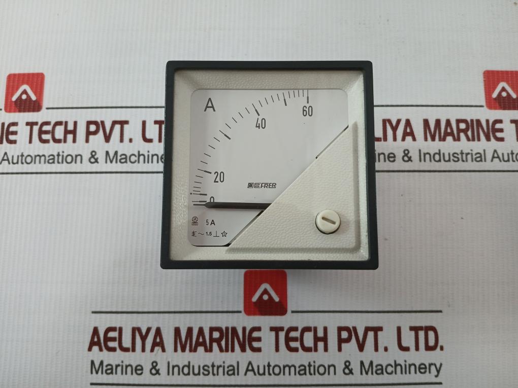 Frer Analog Panel Ammeter 0–60 A F72Eax060X05