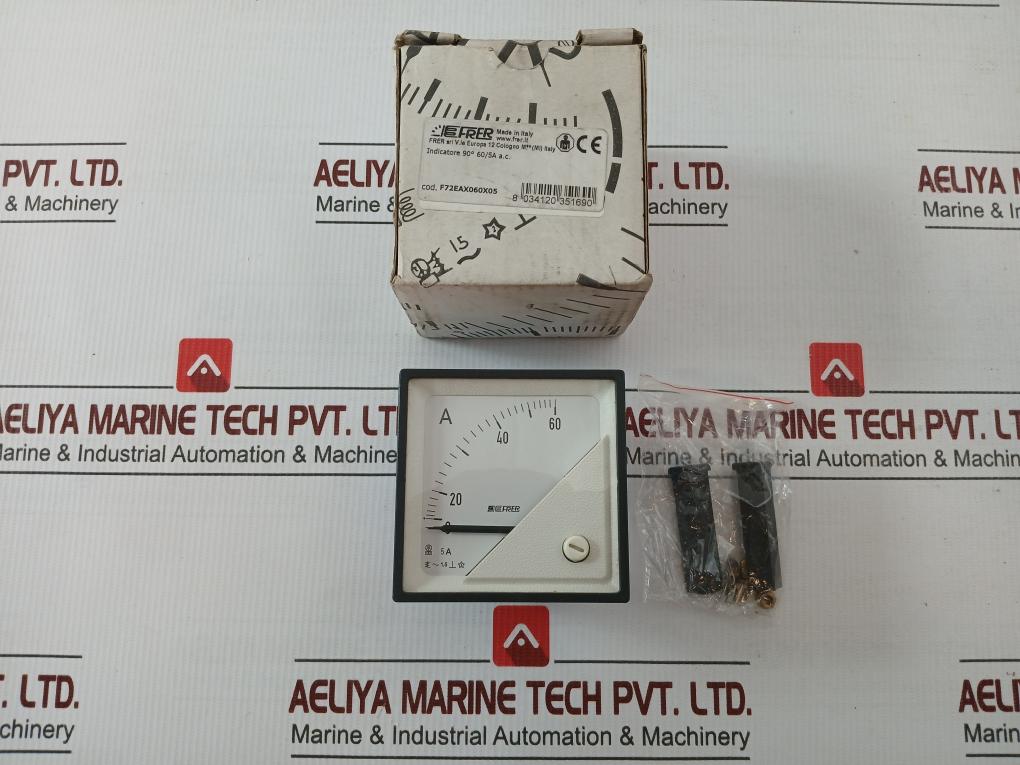 Frer Analog Panel Ammeter 0–60 A F72Eax060X05