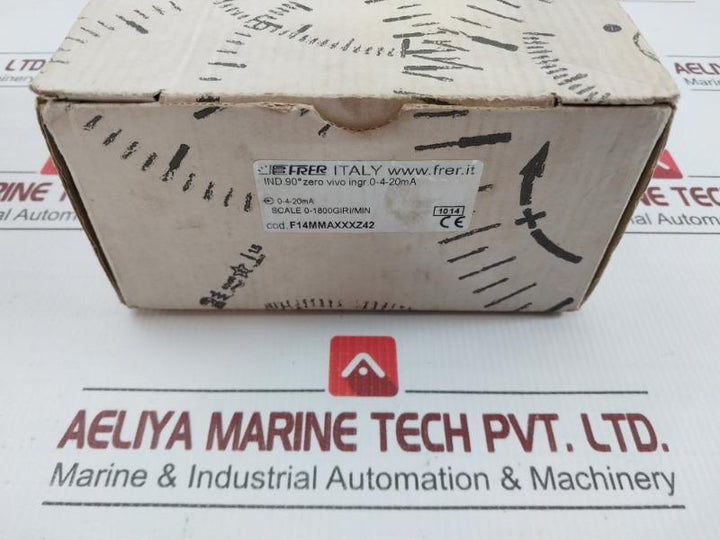Frer Analog Rpm Panel Tachometer F14Mmaxxxz42 0-4-20Ma