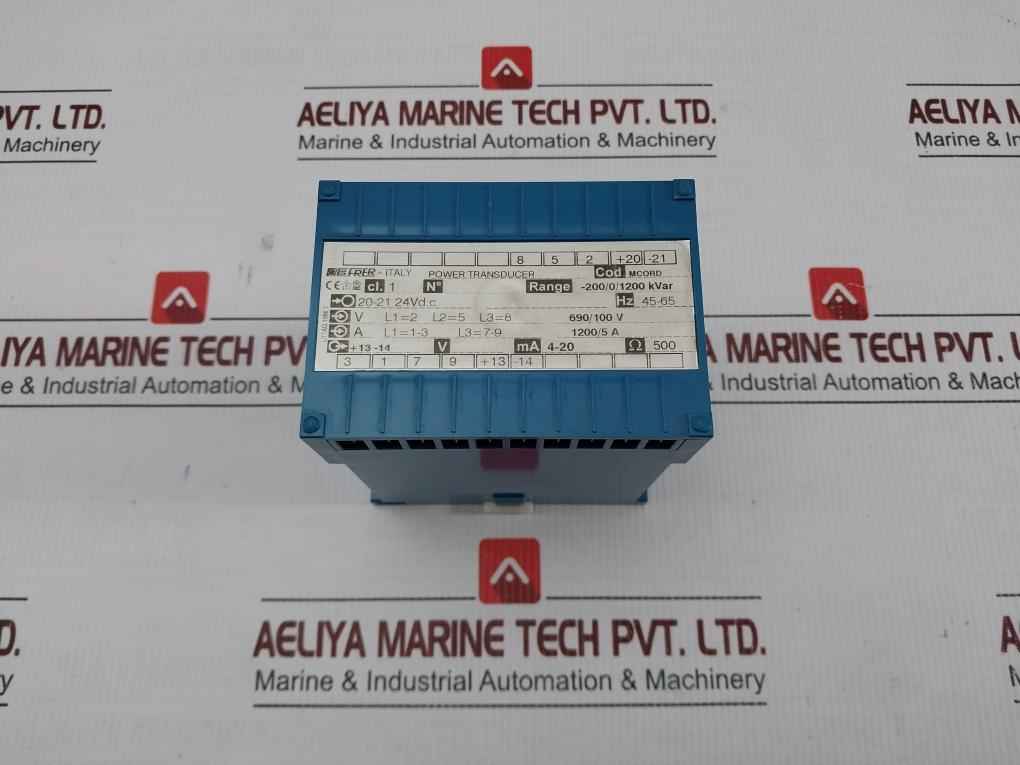 Power Transducer Mcord Range -200/0/1200 Kvar Frer