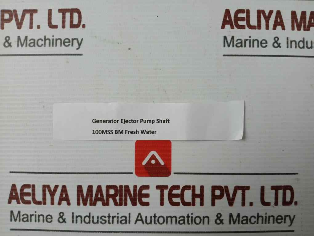 Fresh Water Generator Ejector Pump Shaft  100Mss Bm Weight: 1.340 Kg