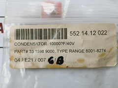 Frolyt Ebh-nv High Capacitive Capacitor 8001-8274 552.14.12.022 Typ Ia