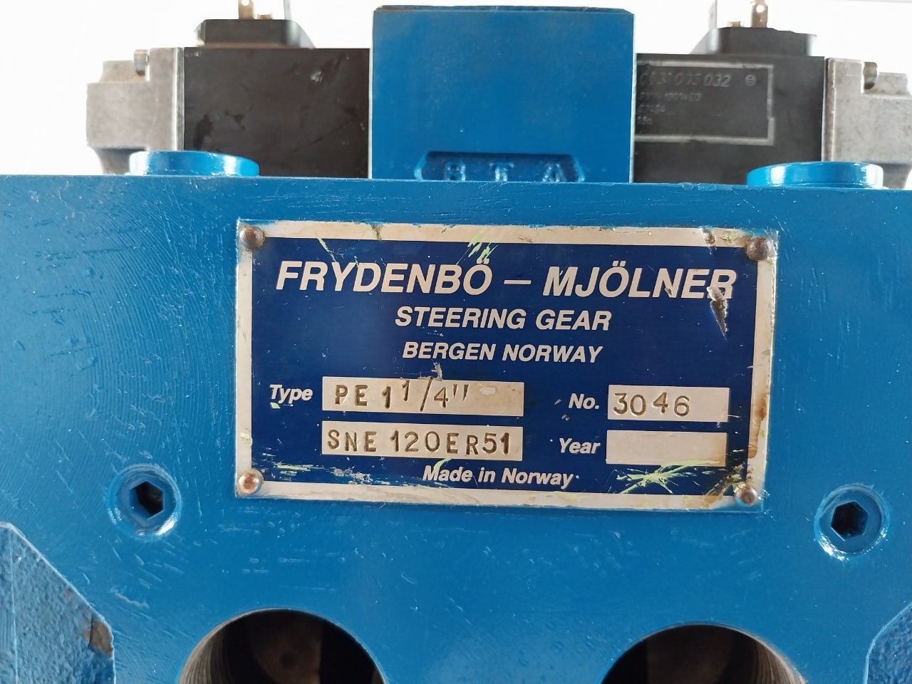 Frydenbo-mjolner Pe 1 1/4" Steering Gear Triple Screw Cartridge Pump 315 Bar
