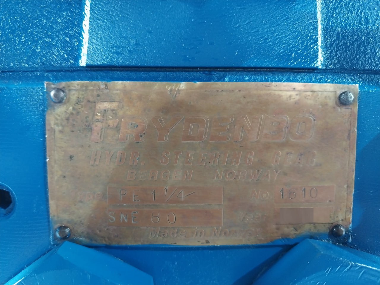 Frydenbo Pe 1 1/4 Steering Gear Triple Screw Cartridge Pump 0-10 0.05Mm