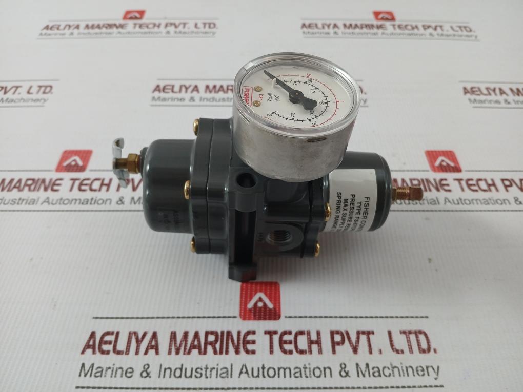 Fs-67cfr-235-Instrument-Supply-Regulator-With-Brass-Gauge-By-Fisher-4